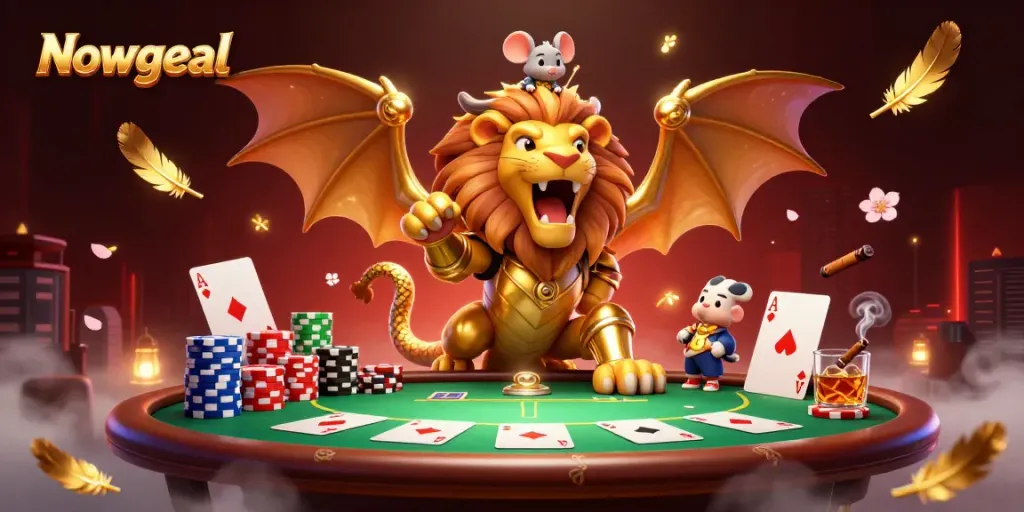 Nowgoal delivers exhilarating gaming action with a triumphant chimera surrounded by poker excitement.
