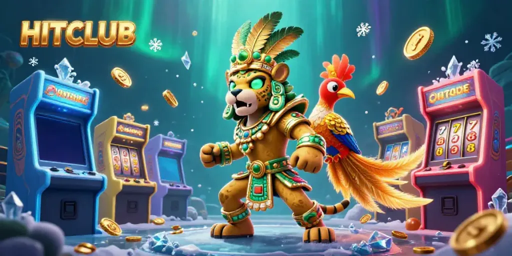 Experience thrilling gaming adventures at HITCLUB with immersive casino-themed art.