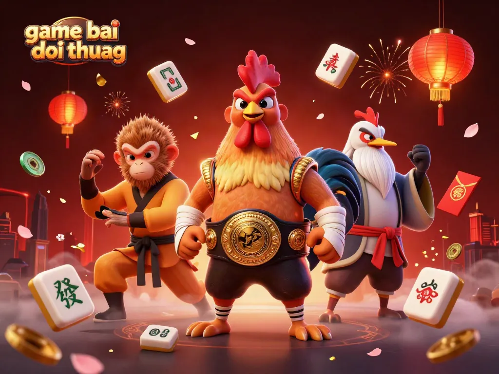 Experience the excitement of game bai doi thuong with vibrant 3D characters and rich casino elements.