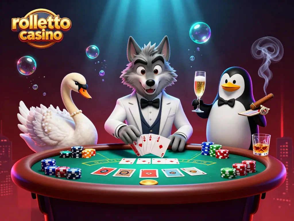 Engage with the rolletto casino 3D illustration showcasing a luxurious card game environment.