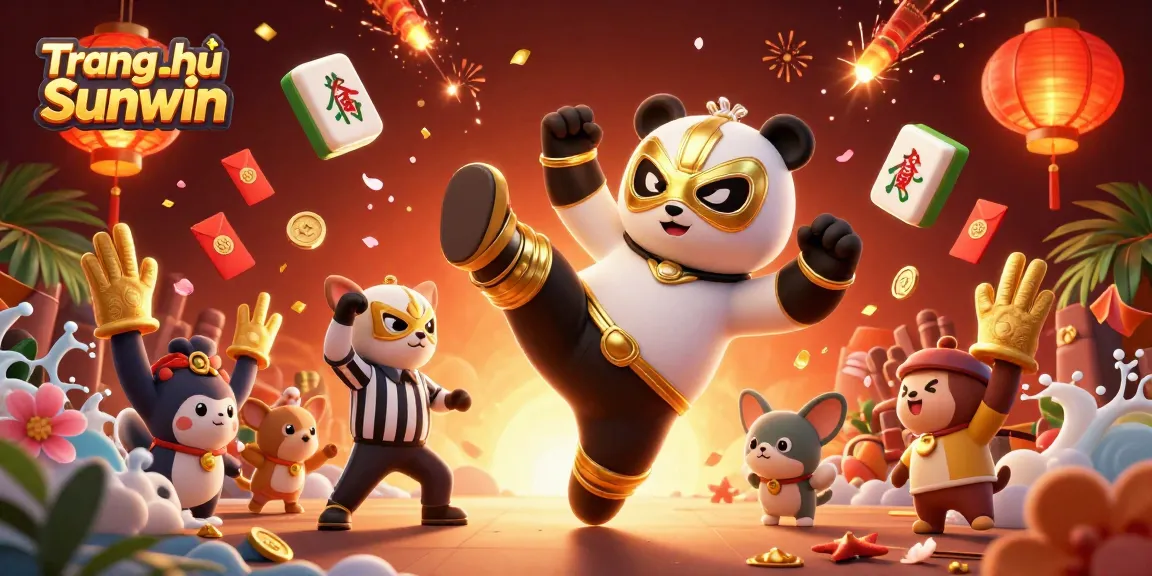 Engage with Trang chủ Sunwin's dynamic casino experience featuring animated characters and vibrant gaming elements.
