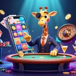 Socolive engages players with vibrant 3D illustration of VIP casino scene, featuring a giraffe at poker table.